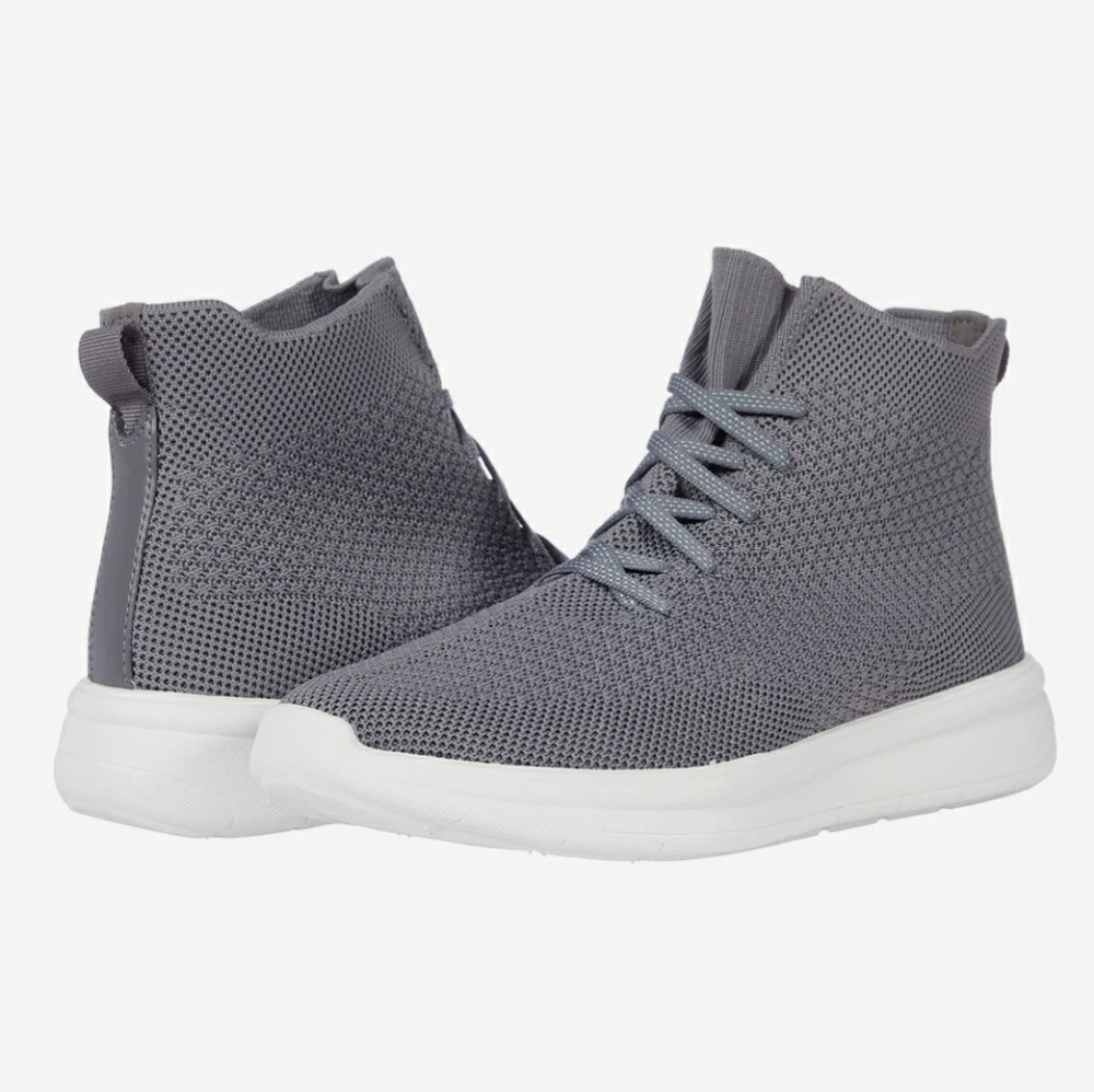 Clarks Ezera High-Top Sneakers - BRAND NEW boxed w/tags - Size 10 (Gray)